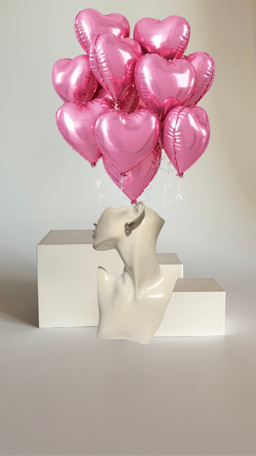 Heart balloon bouquet