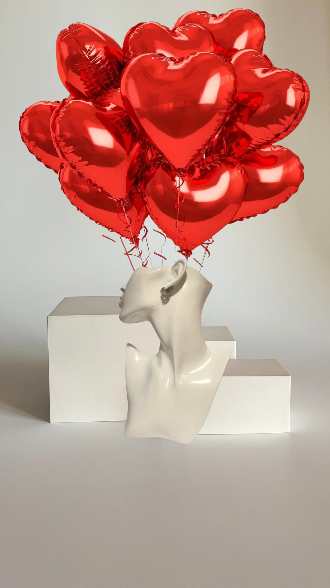 Heart balloon bouquet