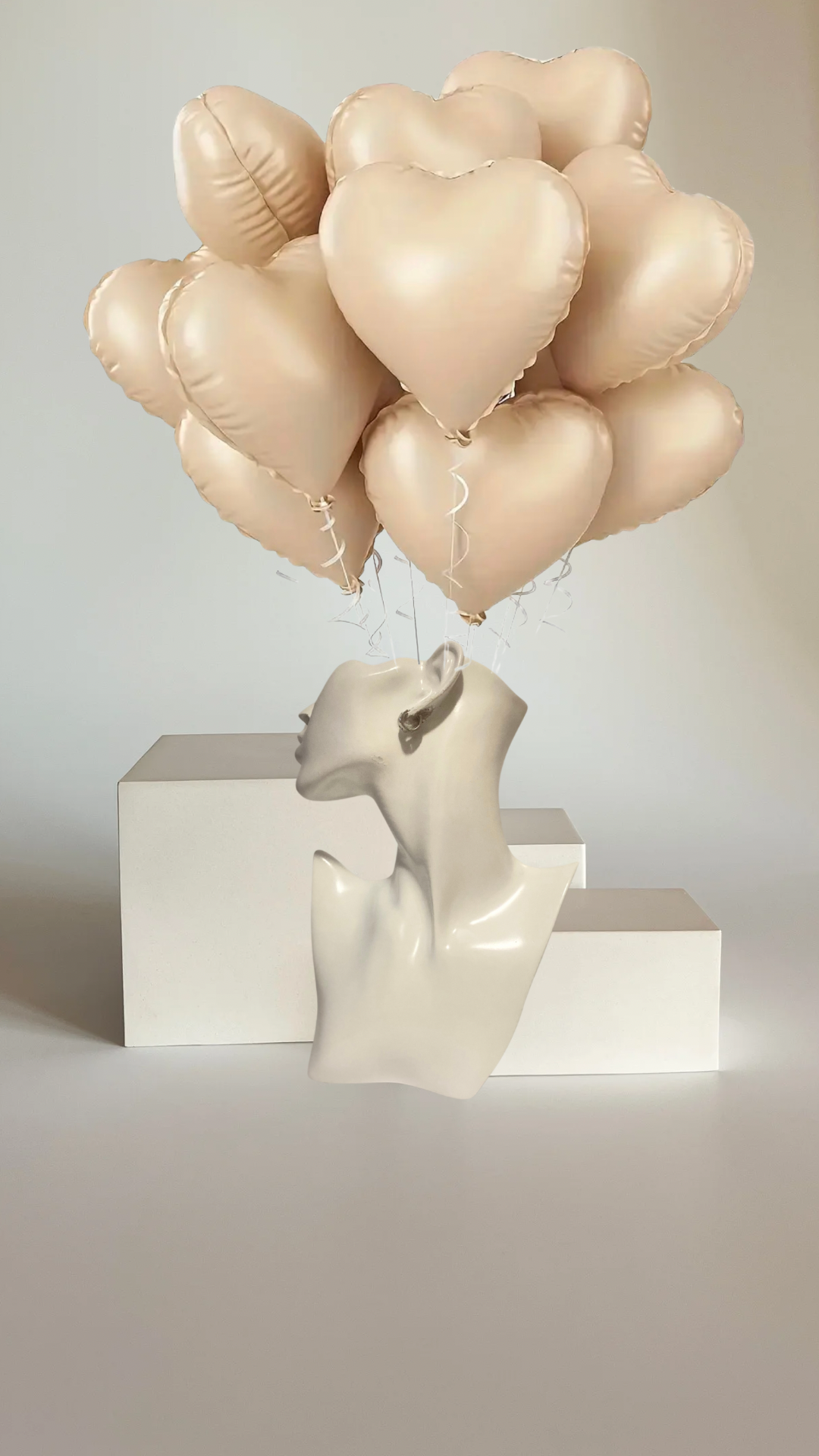 Heart balloon bouquet