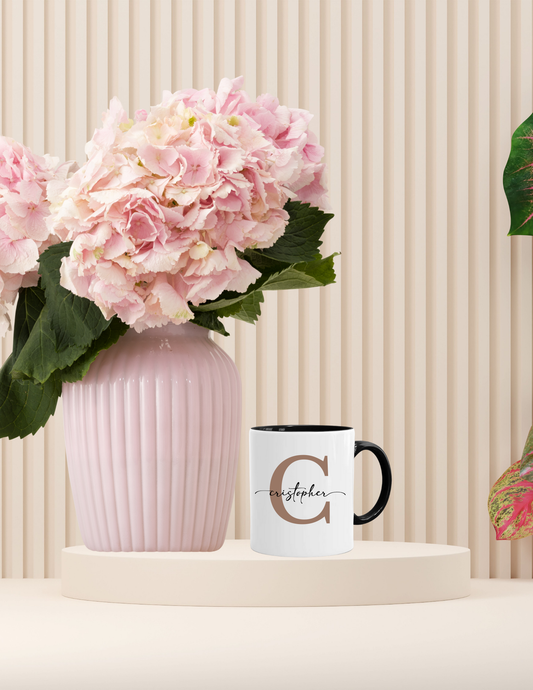 Letter & name mug (for him)