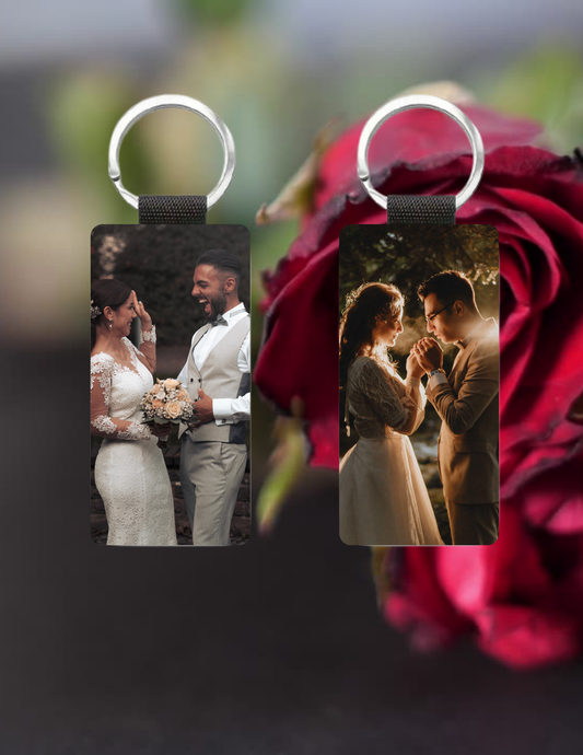 Lover photo key chain