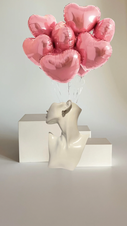 Heart balloon bouquet